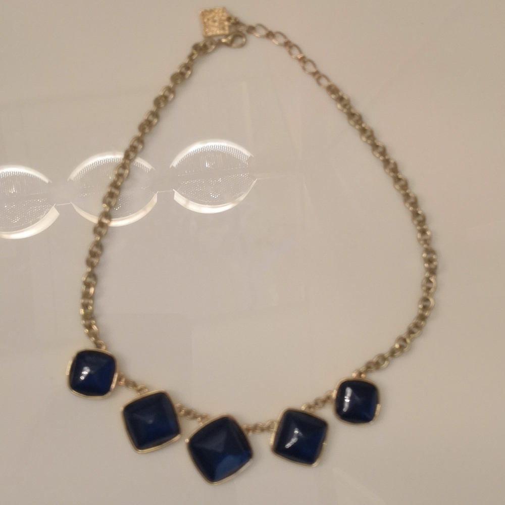 Anne Klein Navy Blue Necklace
